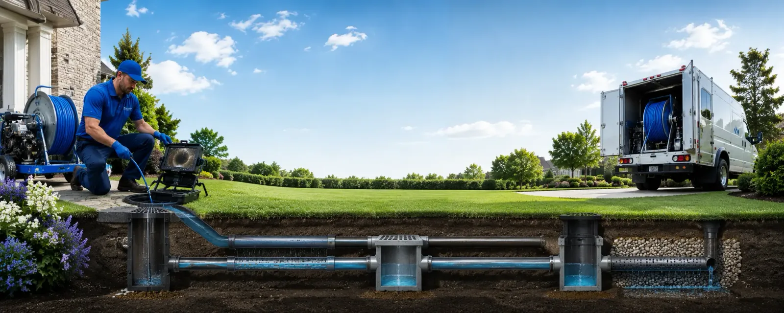 Outdoor drain cleaning information for Clarks, LA